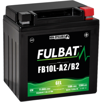 Akumulator Fulbat YB10L-A2/B2 FB10L-A2/B2 GEL 12V 11.6Ah 120A P+